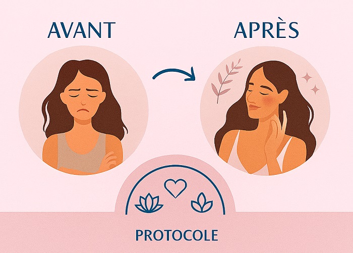 avant après protocole hormone femme 40