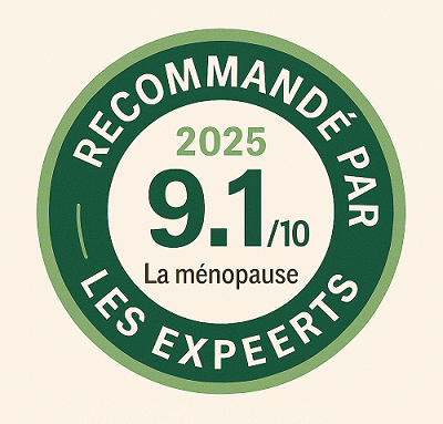 badge recommandé par les experts 2025 avec note 9.1 10
